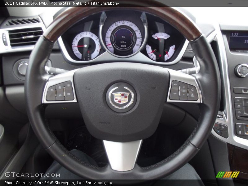 Mocha Steel Metallic / Titanium/Ebony 2011 Cadillac SRX FWD