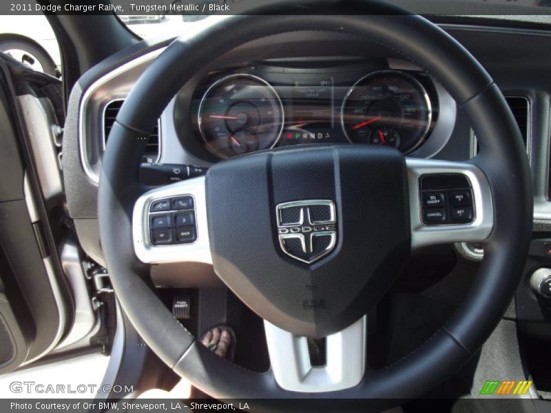 Tungsten Metallic / Black 2011 Dodge Charger Rallye