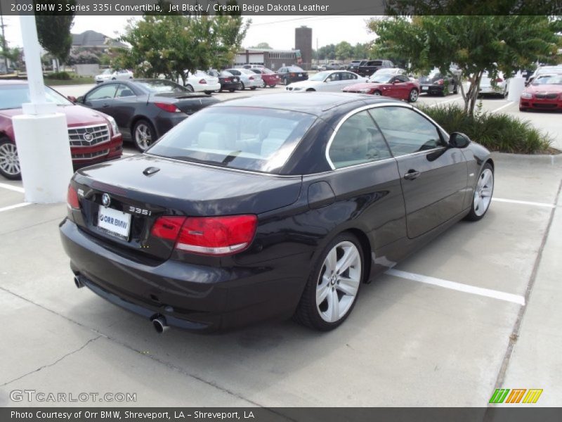 Jet Black / Cream Beige Dakota Leather 2009 BMW 3 Series 335i Convertible