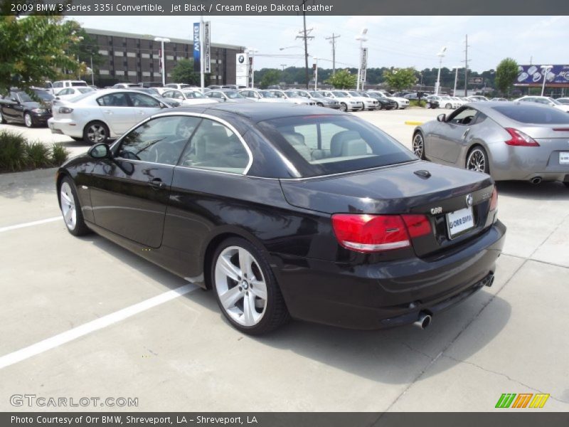 Jet Black / Cream Beige Dakota Leather 2009 BMW 3 Series 335i Convertible