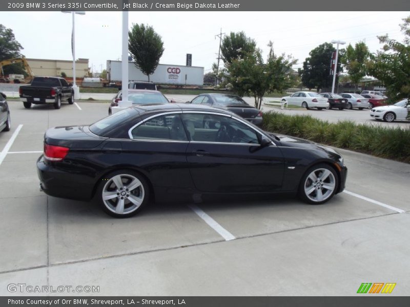 Jet Black / Cream Beige Dakota Leather 2009 BMW 3 Series 335i Convertible