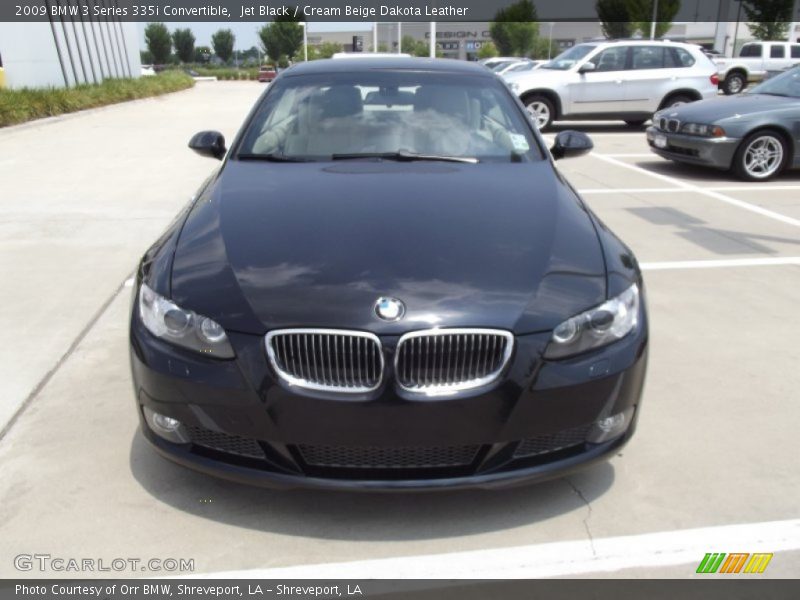Jet Black / Cream Beige Dakota Leather 2009 BMW 3 Series 335i Convertible