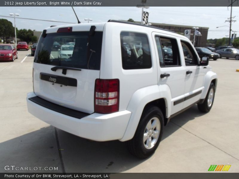 Bright White / Dark Slate Gray 2012 Jeep Liberty Sport