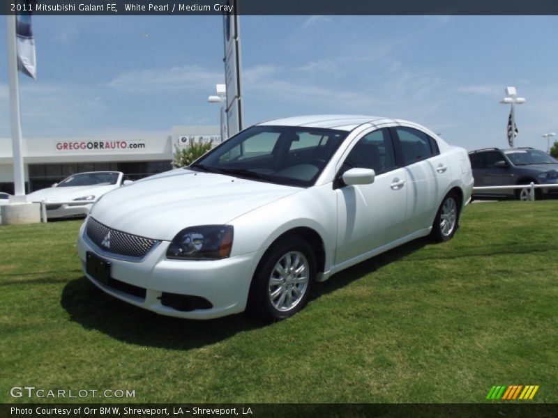 White Pearl / Medium Gray 2011 Mitsubishi Galant FE