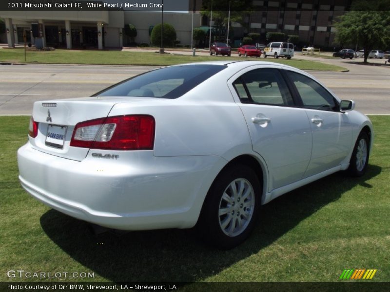 White Pearl / Medium Gray 2011 Mitsubishi Galant FE