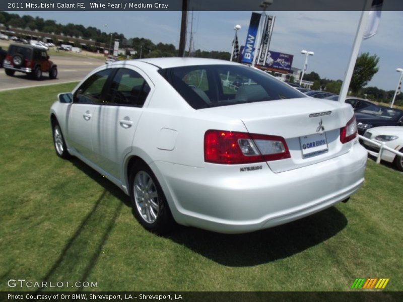 White Pearl / Medium Gray 2011 Mitsubishi Galant FE