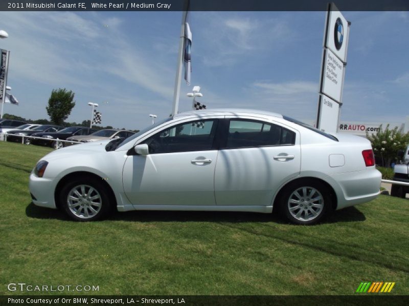 White Pearl / Medium Gray 2011 Mitsubishi Galant FE