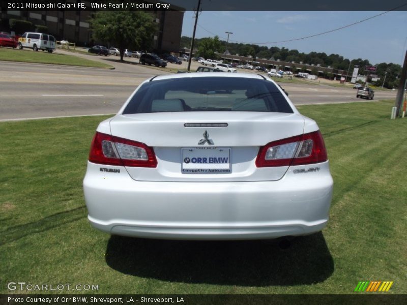 White Pearl / Medium Gray 2011 Mitsubishi Galant FE