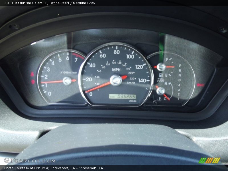 White Pearl / Medium Gray 2011 Mitsubishi Galant FE