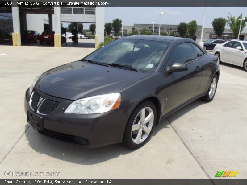 Granite Metallic / Ebony 2007 Pontiac G6 GT Convertible