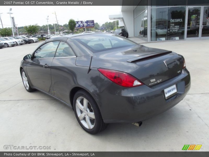 Granite Metallic / Ebony 2007 Pontiac G6 GT Convertible