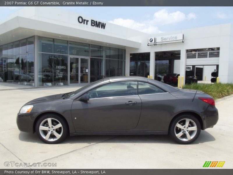 Granite Metallic / Ebony 2007 Pontiac G6 GT Convertible