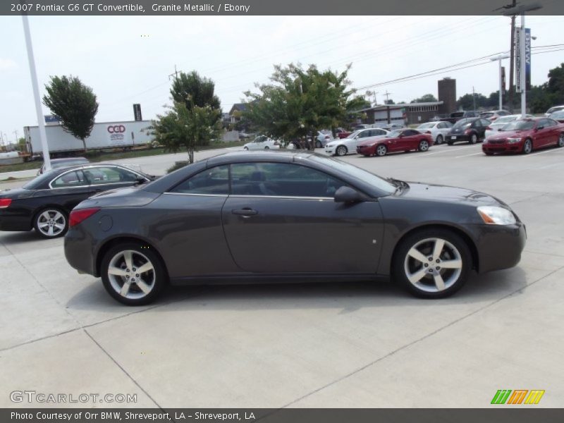 Granite Metallic / Ebony 2007 Pontiac G6 GT Convertible