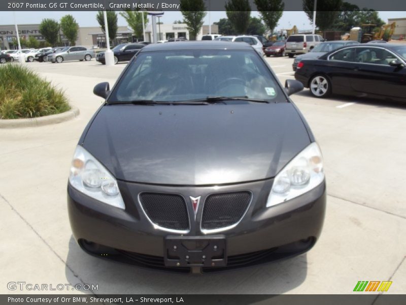 Granite Metallic / Ebony 2007 Pontiac G6 GT Convertible