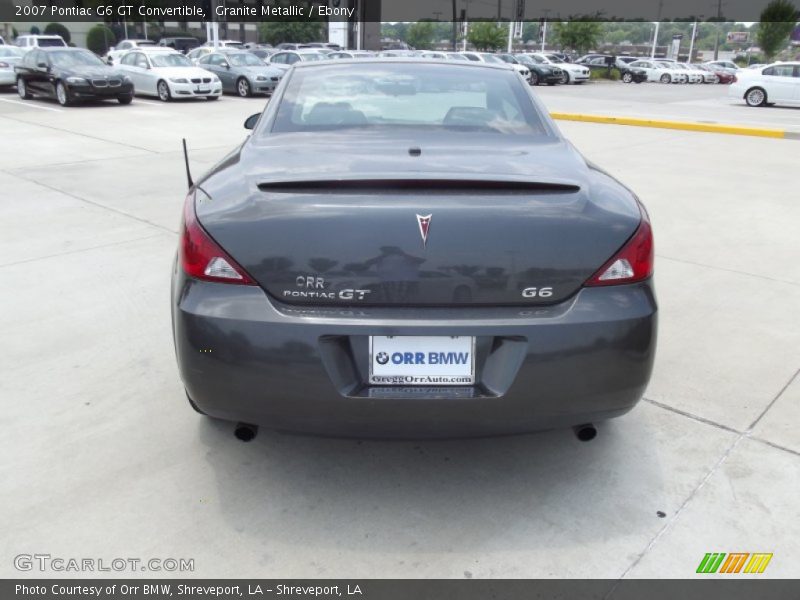 Granite Metallic / Ebony 2007 Pontiac G6 GT Convertible