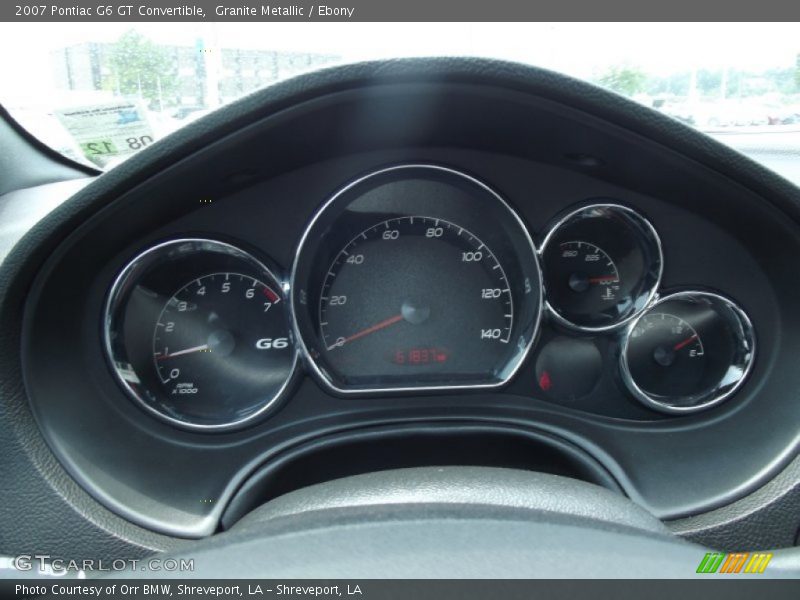 Granite Metallic / Ebony 2007 Pontiac G6 GT Convertible