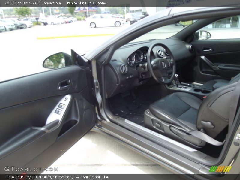 Granite Metallic / Ebony 2007 Pontiac G6 GT Convertible