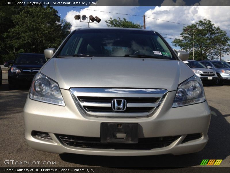 Silver Pearl Metallic / Gray 2007 Honda Odyssey EX-L