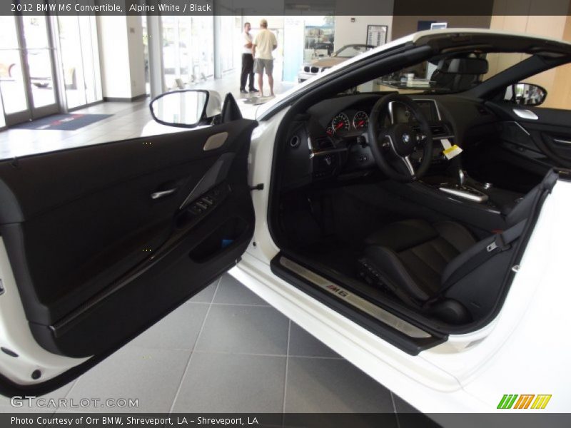 Alpine White / Black 2012 BMW M6 Convertible