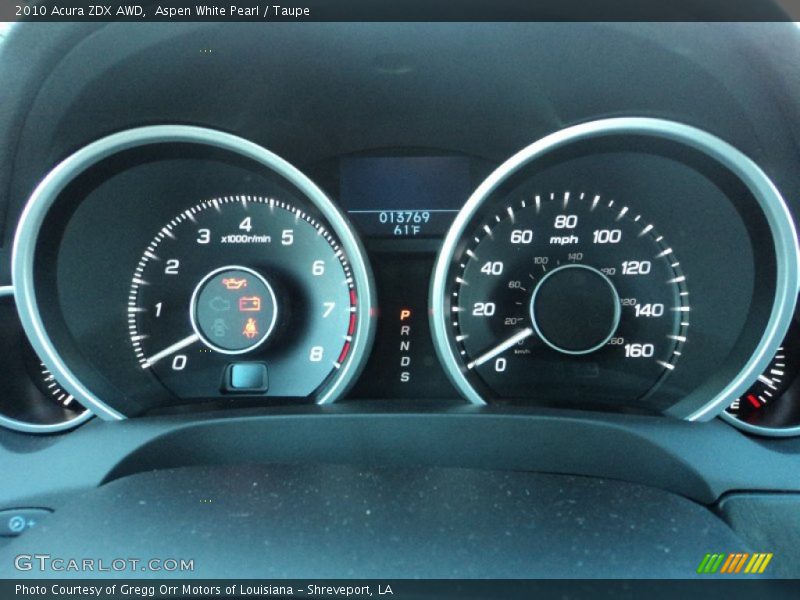  2010 ZDX AWD AWD Gauges