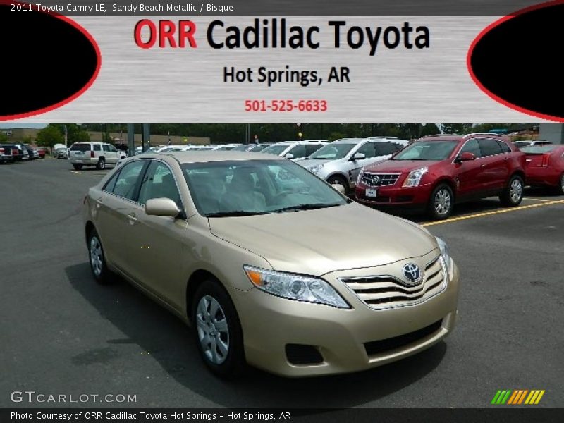 Sandy Beach Metallic / Bisque 2011 Toyota Camry LE