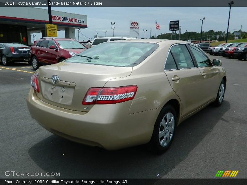 Sandy Beach Metallic / Bisque 2011 Toyota Camry LE