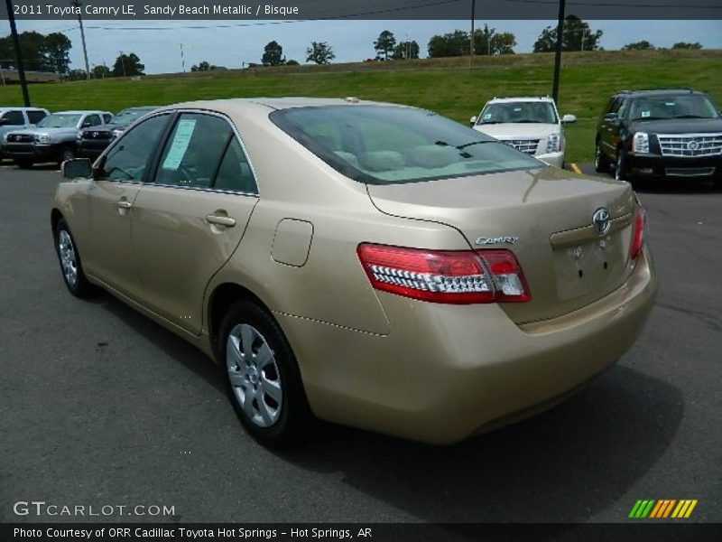 Sandy Beach Metallic / Bisque 2011 Toyota Camry LE