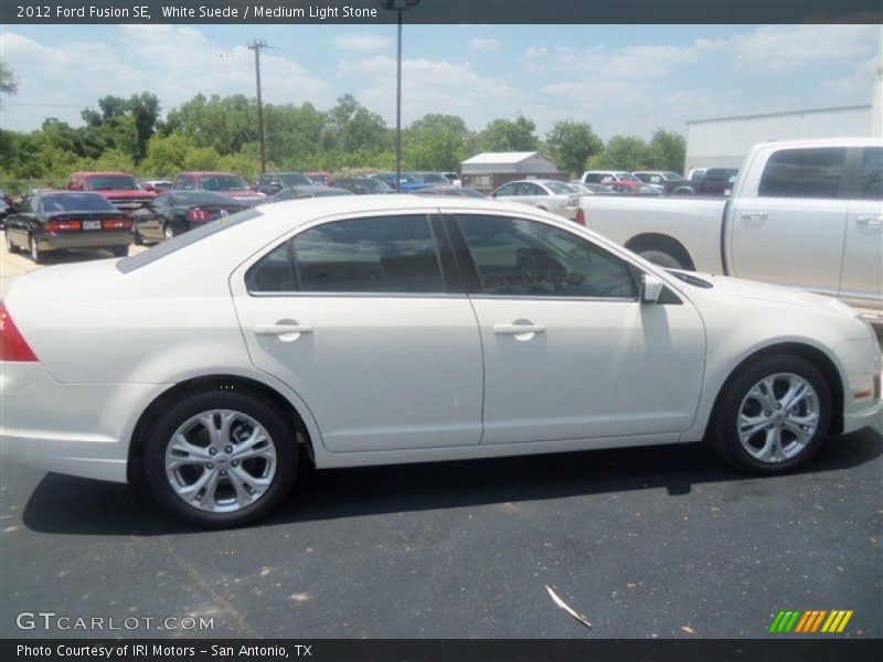 White Suede / Medium Light Stone 2012 Ford Fusion SE