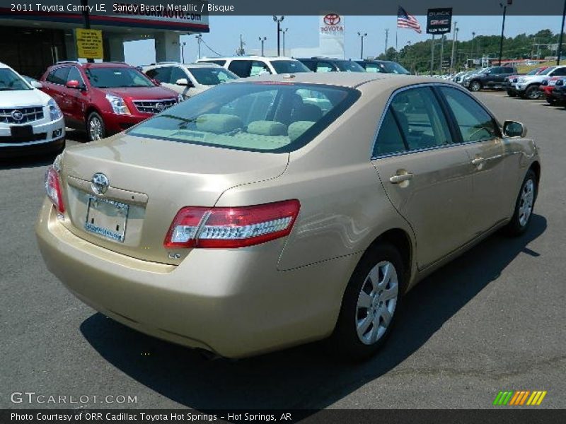 Sandy Beach Metallic / Bisque 2011 Toyota Camry LE