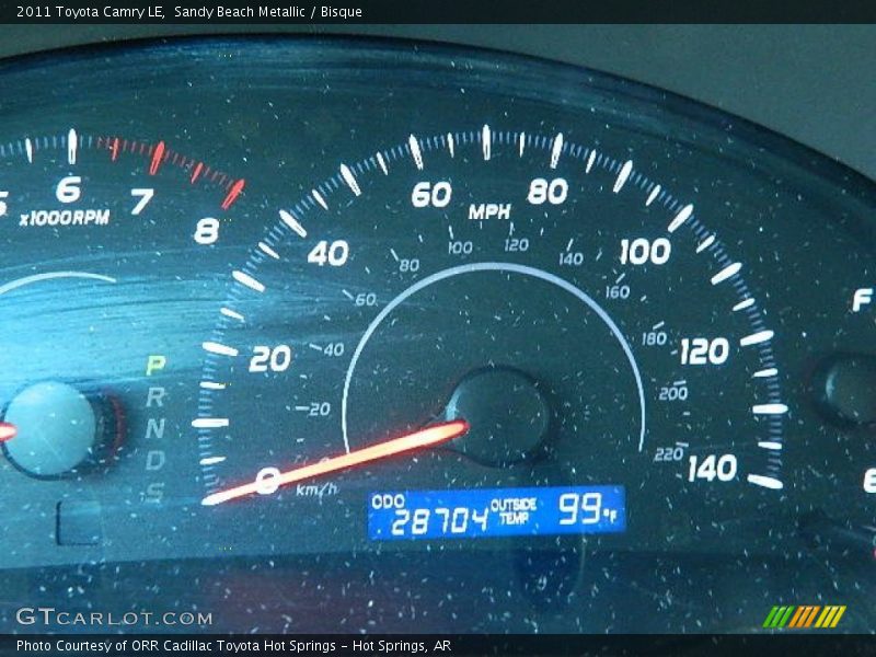 Sandy Beach Metallic / Bisque 2011 Toyota Camry LE