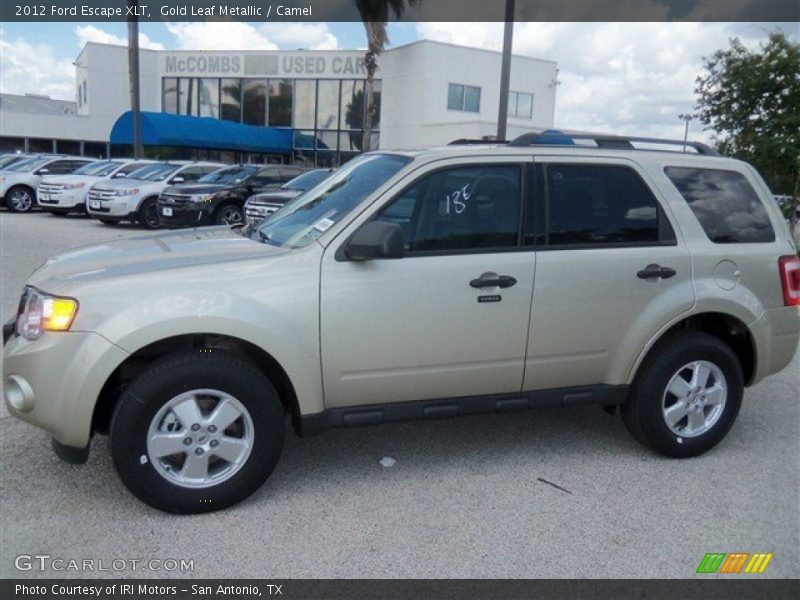 Gold Leaf Metallic / Camel 2012 Ford Escape XLT