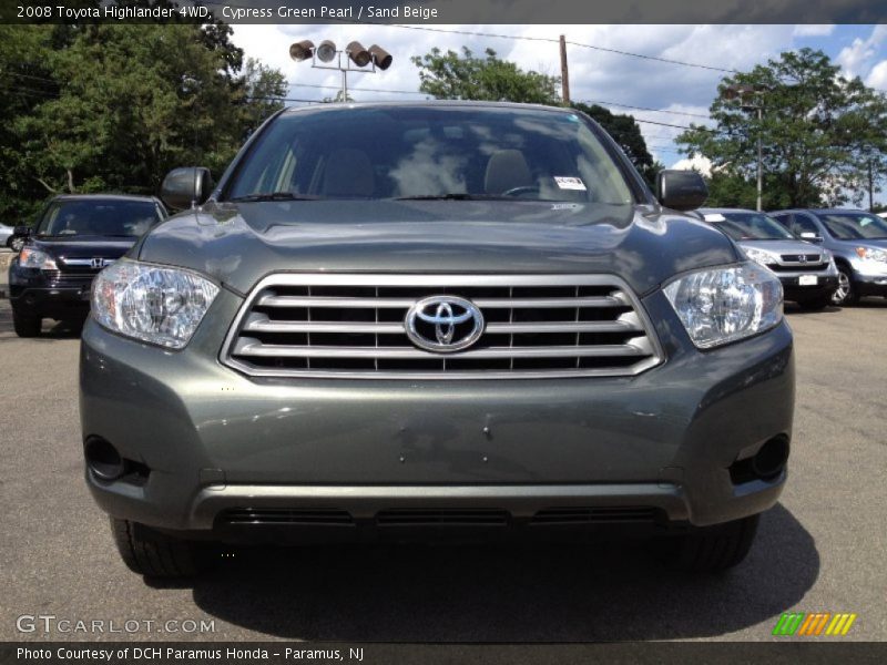 Cypress Green Pearl / Sand Beige 2008 Toyota Highlander 4WD