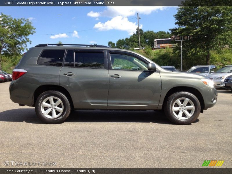 Cypress Green Pearl / Sand Beige 2008 Toyota Highlander 4WD