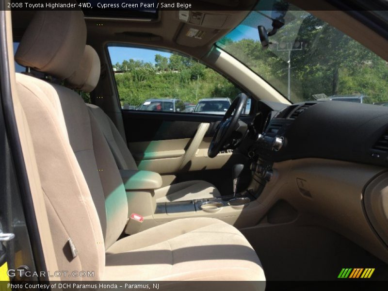 Cypress Green Pearl / Sand Beige 2008 Toyota Highlander 4WD