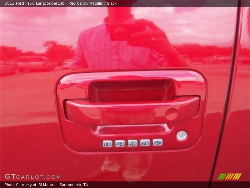 Red Candy Metallic / Black 2012 Ford F150 Lariat SuperCab