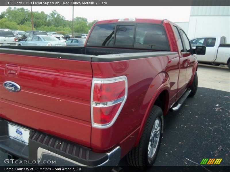 Red Candy Metallic / Black 2012 Ford F150 Lariat SuperCab
