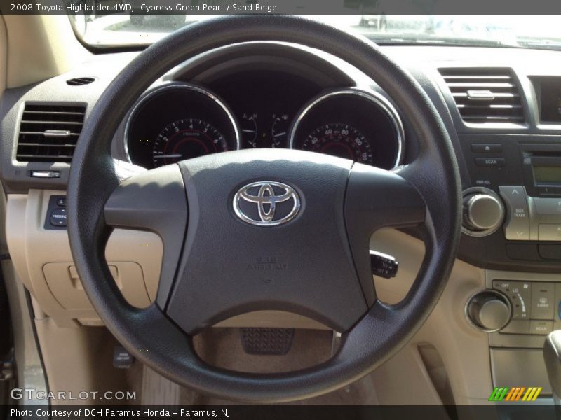 Cypress Green Pearl / Sand Beige 2008 Toyota Highlander 4WD