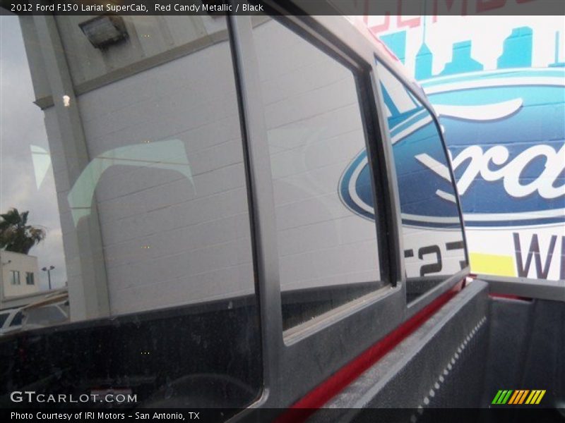Red Candy Metallic / Black 2012 Ford F150 Lariat SuperCab