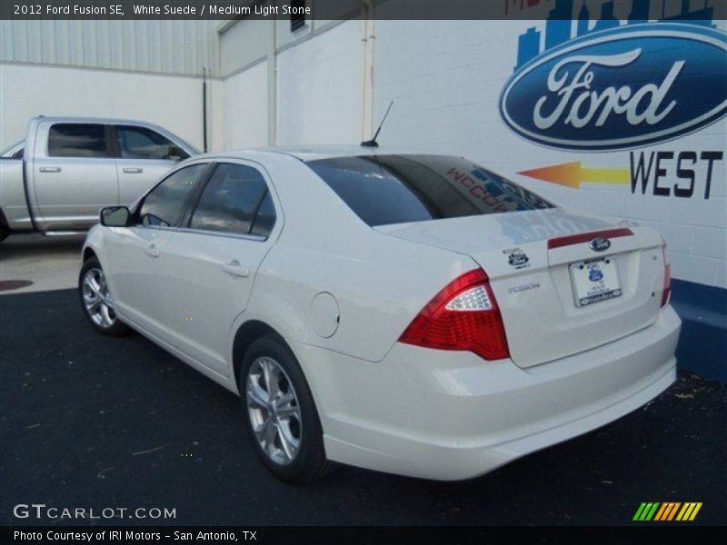 White Suede / Medium Light Stone 2012 Ford Fusion SE