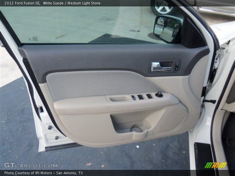 White Suede / Medium Light Stone 2012 Ford Fusion SE
