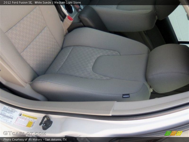 White Suede / Medium Light Stone 2012 Ford Fusion SE