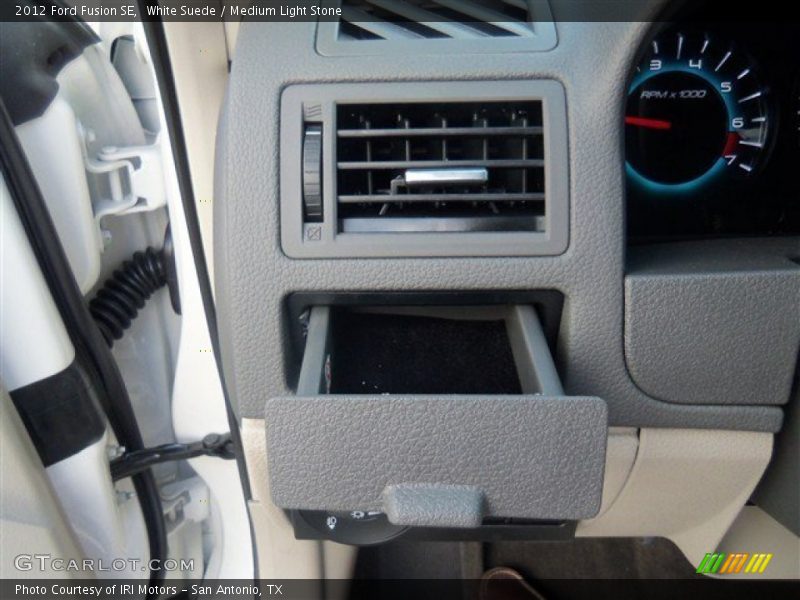 White Suede / Medium Light Stone 2012 Ford Fusion SE