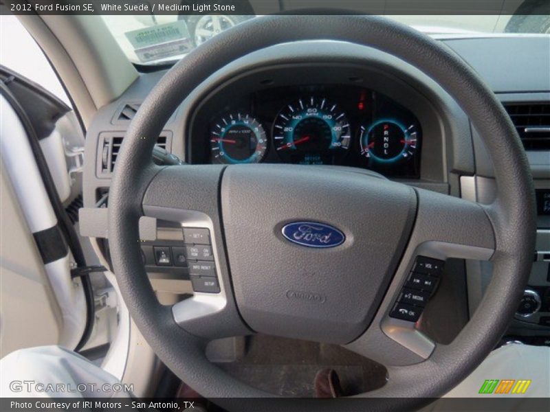 White Suede / Medium Light Stone 2012 Ford Fusion SE