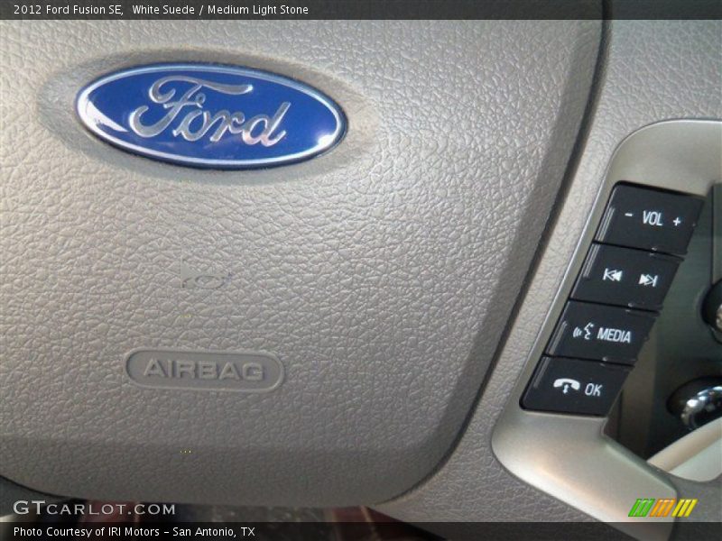 White Suede / Medium Light Stone 2012 Ford Fusion SE