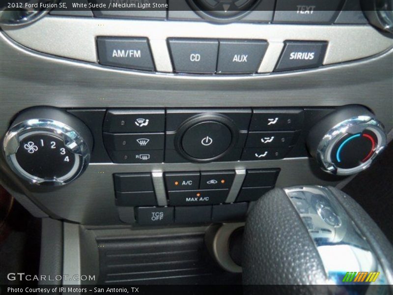 White Suede / Medium Light Stone 2012 Ford Fusion SE