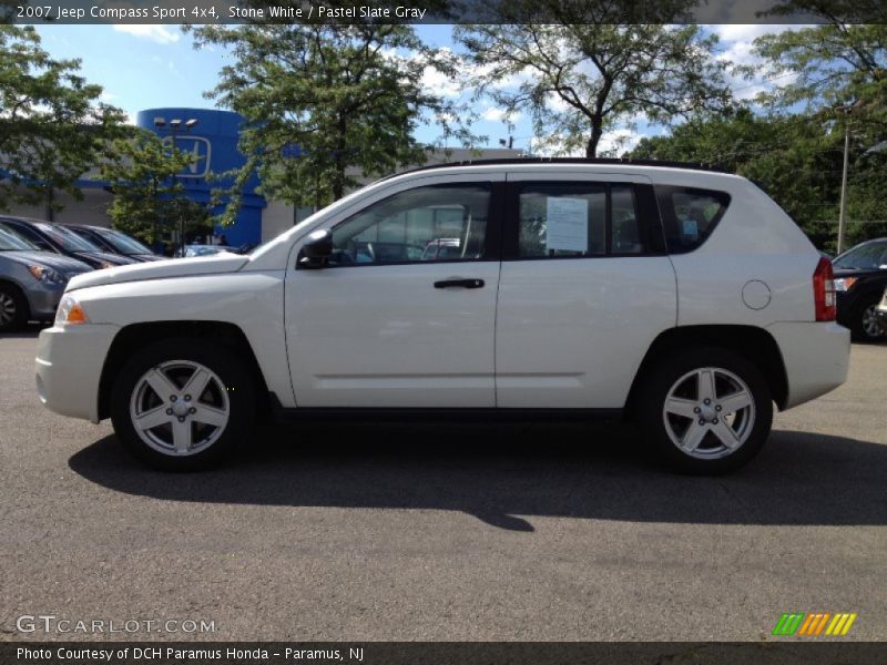 Stone White / Pastel Slate Gray 2007 Jeep Compass Sport 4x4