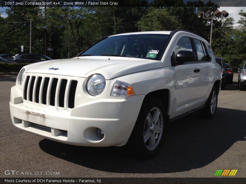 Stone White / Pastel Slate Gray 2007 Jeep Compass Sport 4x4