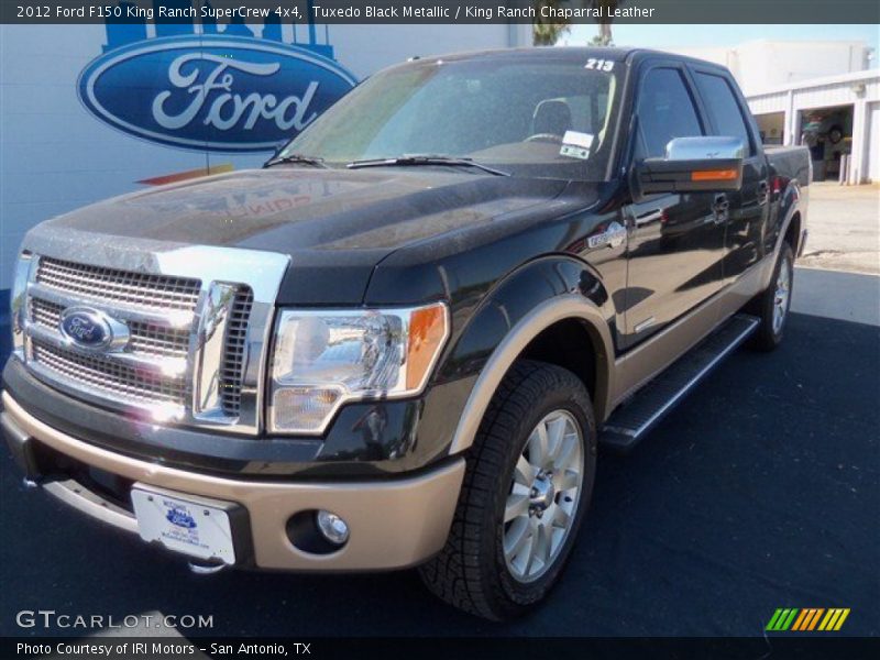 Tuxedo Black Metallic / King Ranch Chaparral Leather 2012 Ford F150 King Ranch SuperCrew 4x4