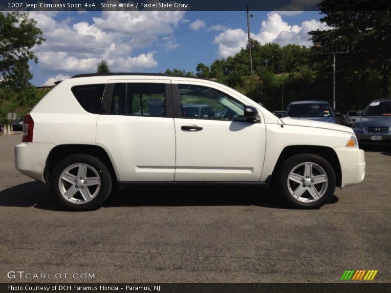 Stone White / Pastel Slate Gray 2007 Jeep Compass Sport 4x4