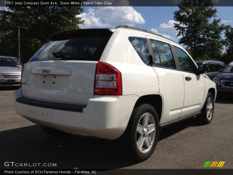 Stone White / Pastel Slate Gray 2007 Jeep Compass Sport 4x4